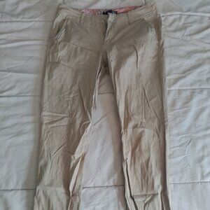 Cotton Slim Tan Chinos 28" Inseam with Pockets